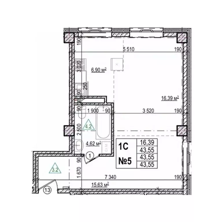 1-к кв. Приморский край, Уссурийск Семь Ветров мкр, Уссури Парк жилой ... - Фото 1