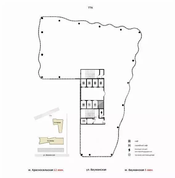 Помещение свободного назначения в Москва Бауманская ул., 11С7 (1010 м) - Фото 2