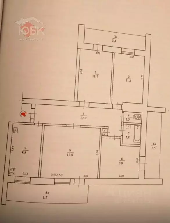 4-к кв. Крым, Евпатория ул. Имени 60-летия Октября, 14А (83.6 м) - Фото 2