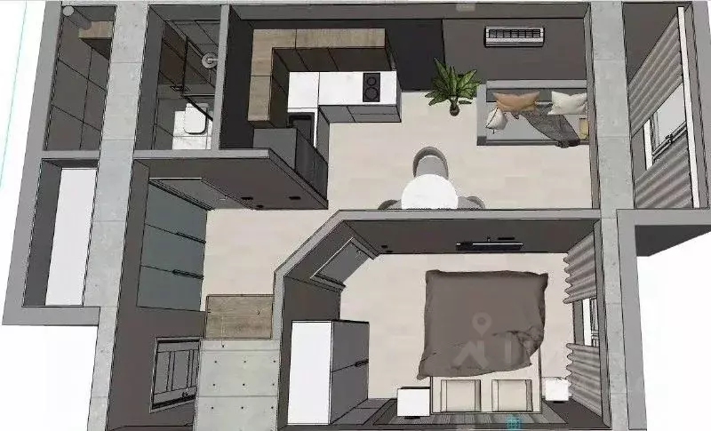 1-к кв. Краснодарский край, Сочи Лазаревское жилрайон, ул. Калараша ... - Фото 1