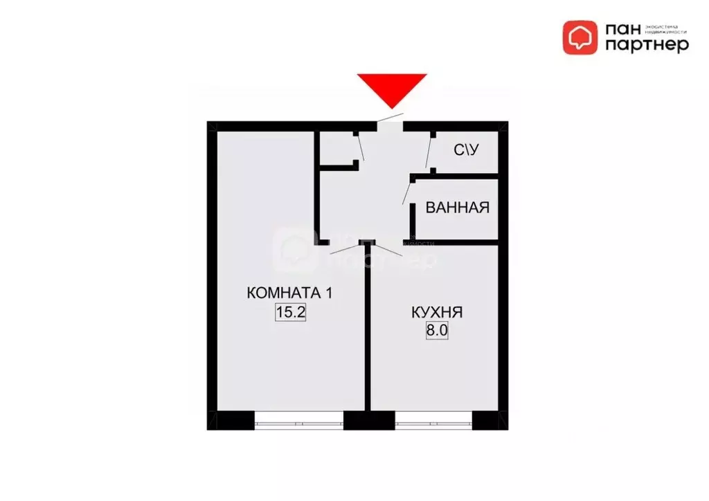 1-к кв. Санкт-Петербург просп. Большевиков, 19 (30.3 м) - Фото 2