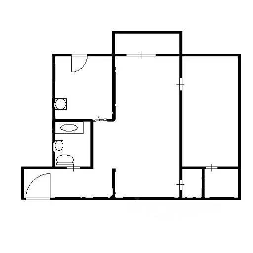 2-к кв. Нижегородская область, Балахна ул. Дзержинского, 23 (42.8 м) - Фото 2