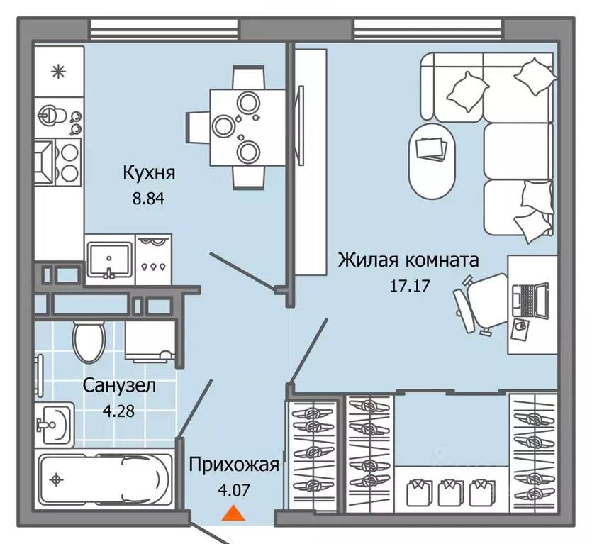 1-к кв. Ульяновская область, Ульяновск Город Новаторов жилой комплекс, ... - Фото 0