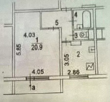 1-к. квартира, 41,3 м, 3/9 эт. - Фото 0