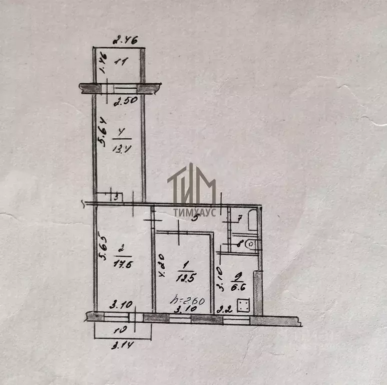 3-к кв. Омская область, Омский район муниципальный округ, пос. ... - Фото 2