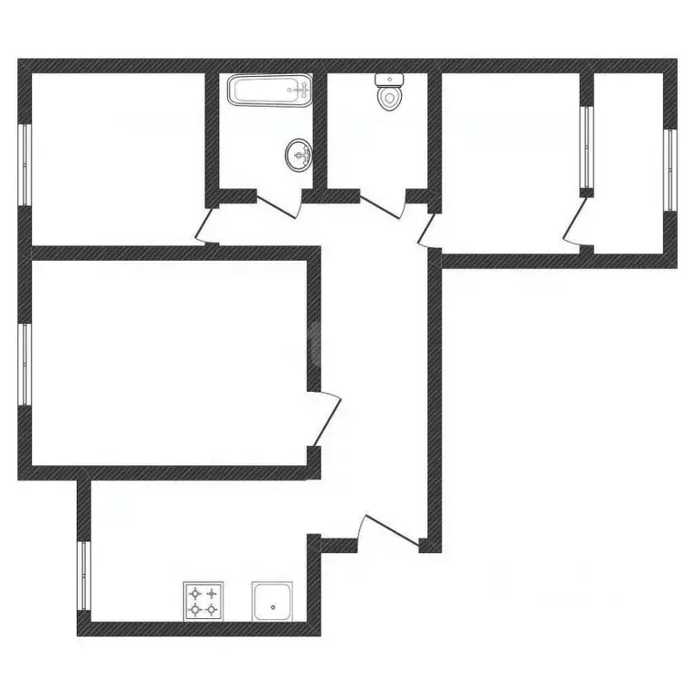 3-к кв. Алтайский край, Бийск ул. Декабристов, 12/2 (65.4 м) - Фото 2