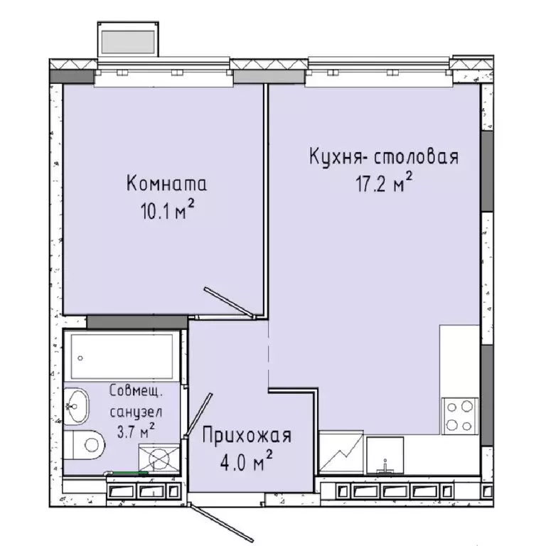 1-комнатная квартира: Ижевск, улица Ленина, 91/1 (35 м) - Фото 0