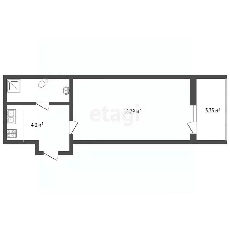 Студия Московская область, Ленинский городской округ, Лопатино пгт ул. ... - Фото 2