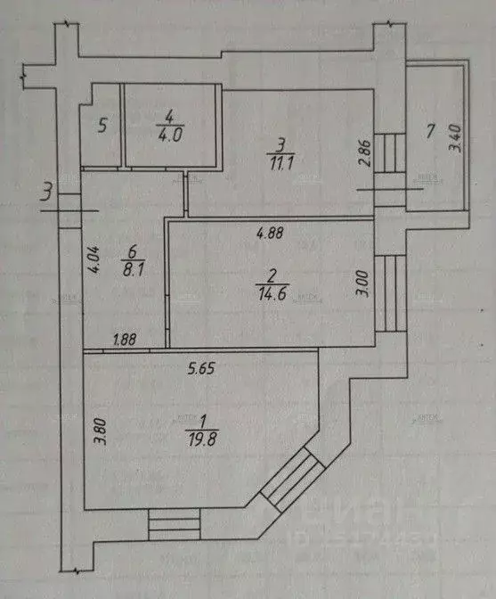 2-к кв. Калужская область, Калуга ул. Георгия Димитрова, 12 (59.3 м) - Фото 2