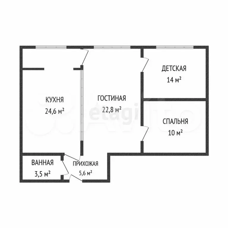 3-к. квартира, 80 м, 12/14 эт. - Фото 0
