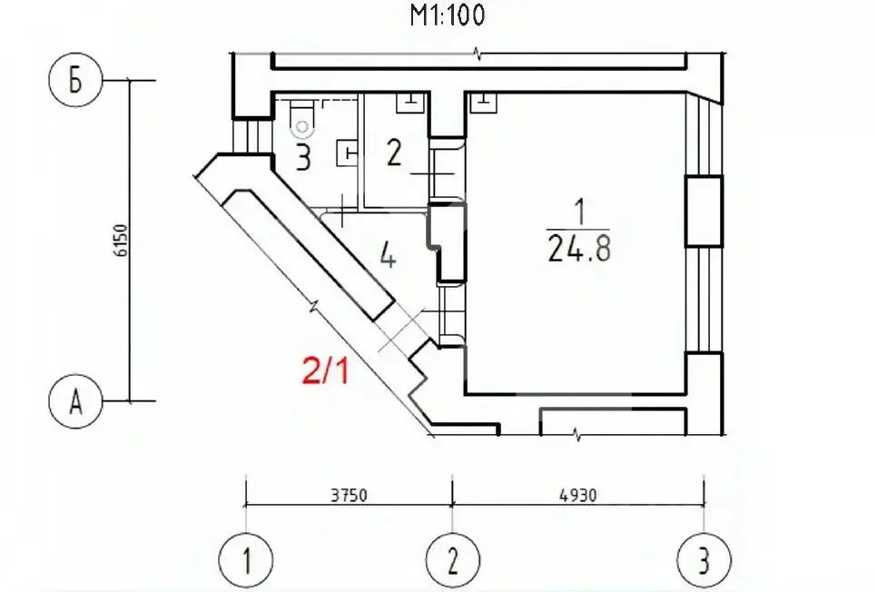 Торговая площадь в Москва 1-я Миусская ул., 24/22С3 (36 м) - Фото 2