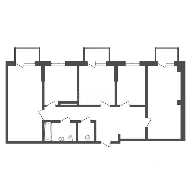 4-к кв. Саха (Якутия), Якутск ул. Летчицы Веры Захаровой, 15/3 (91.9 ... - Фото 1