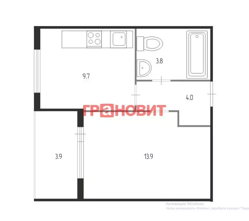 1-комнатная квартира: Новосибирск, Тайгинская улица, 39 (35 м) - Фото 0