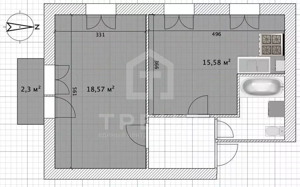 1-к кв. Санкт-Петербург Наличная ул., 35К2 (42.8 м) - Фото 2