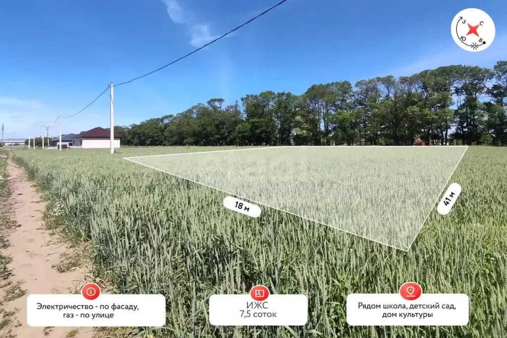 Участок в Краснодарский край, Темрюк ул. Ильи Павленко (7.5 сот.) - Фото 1