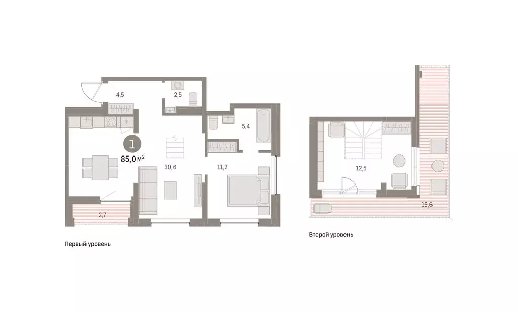 1-комнатная квартира: Екатеринбург, улица Гастелло, 12 (84.95 м) - Фото 1