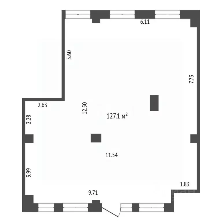 Помещение свободного назначения в Москва Очаковское ш., 5к5 (127 м) - Фото 1