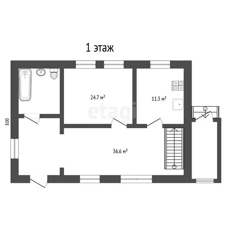 Дом в Тюмень, Курганский проезд (140.8 м) - Фото 1