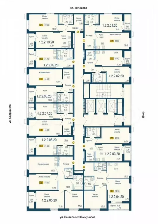 Квартира-студия, 24,5 м, 20/25 эт. - Фото 1