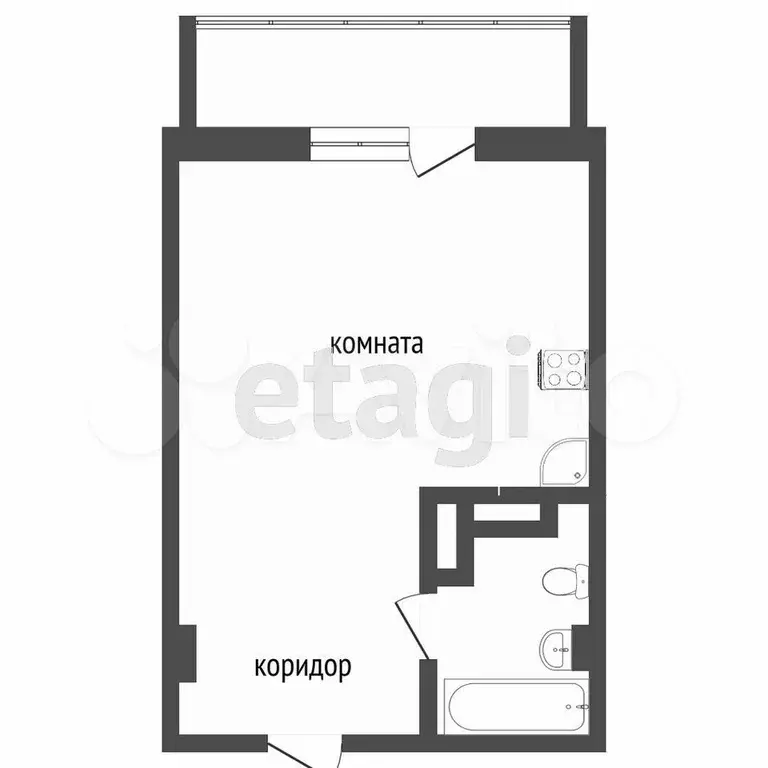 Квартира-студия, 23,6 м, 11/20 эт. - Фото 0