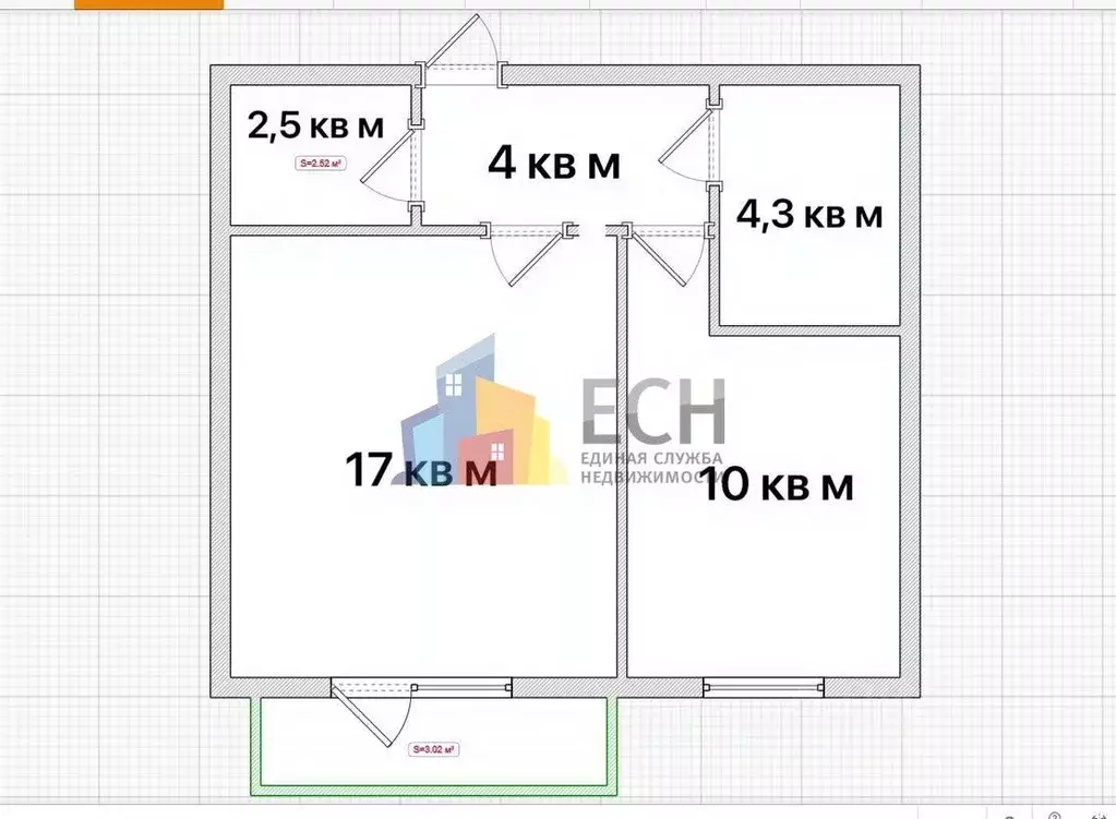 1-к кв. Тульская область, Тула городской округ, д. Варваровка 1Ак15 ... - Фото 2