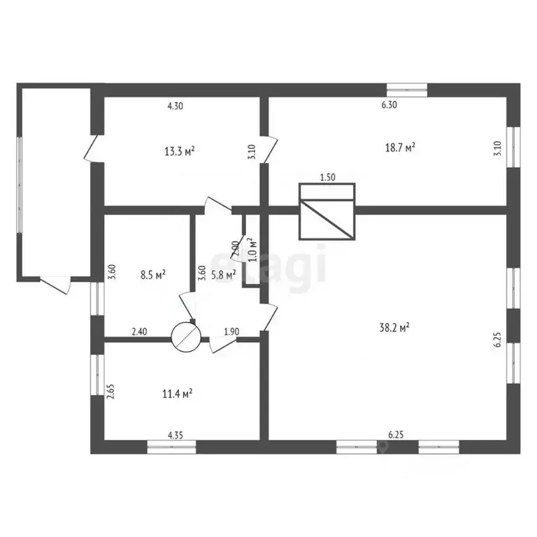 Дом в Псковская область, Бежаницы рп ул. Луговая, 19 (97 м) - Фото 2