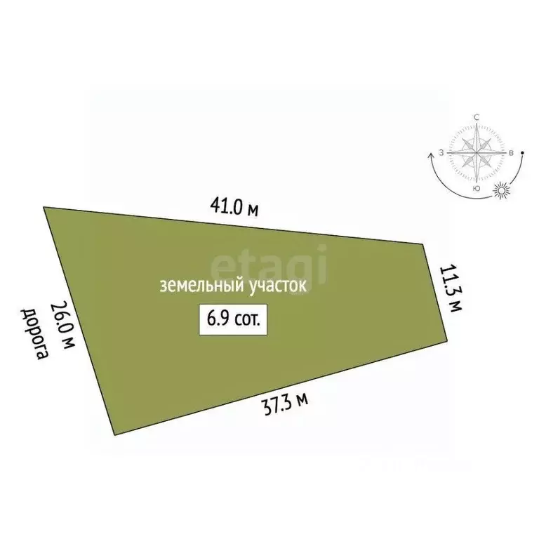 Участок в Ярославская область, Ярославль пер. 3-й Льняной (6.9 сот.) - Фото 2