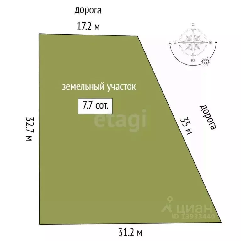 Участок в Тюменская область, Тюменский муниципальный округ, д. ... - Фото 1