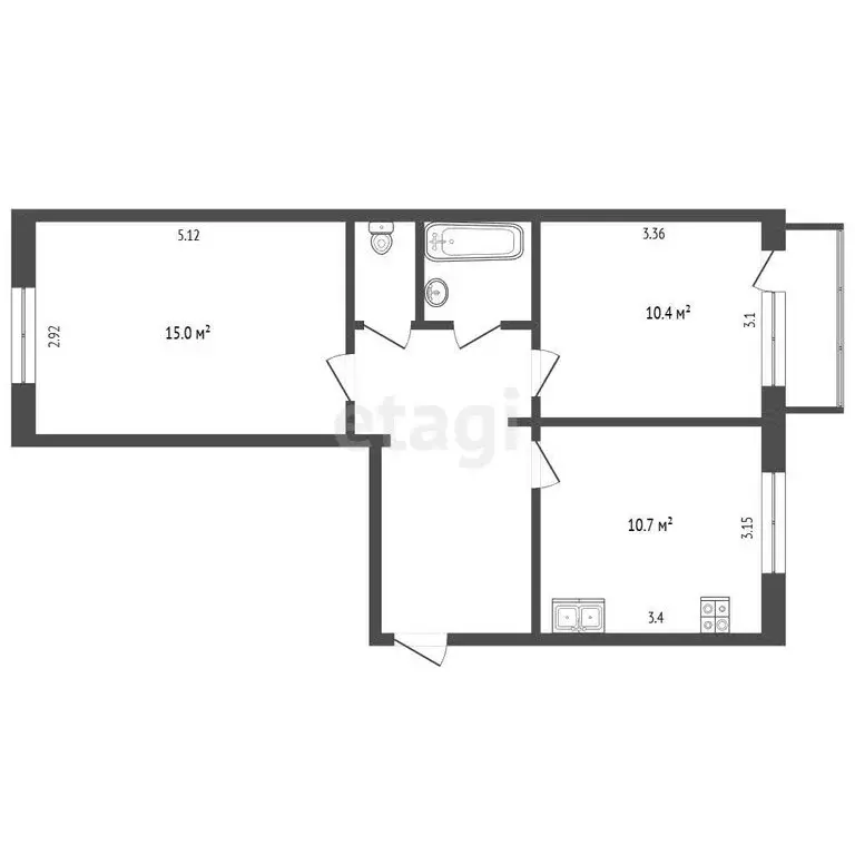 2-комнатная квартира: Химки, микрорайон Сходня, 2-й Дачный переулок, ... - Фото 1