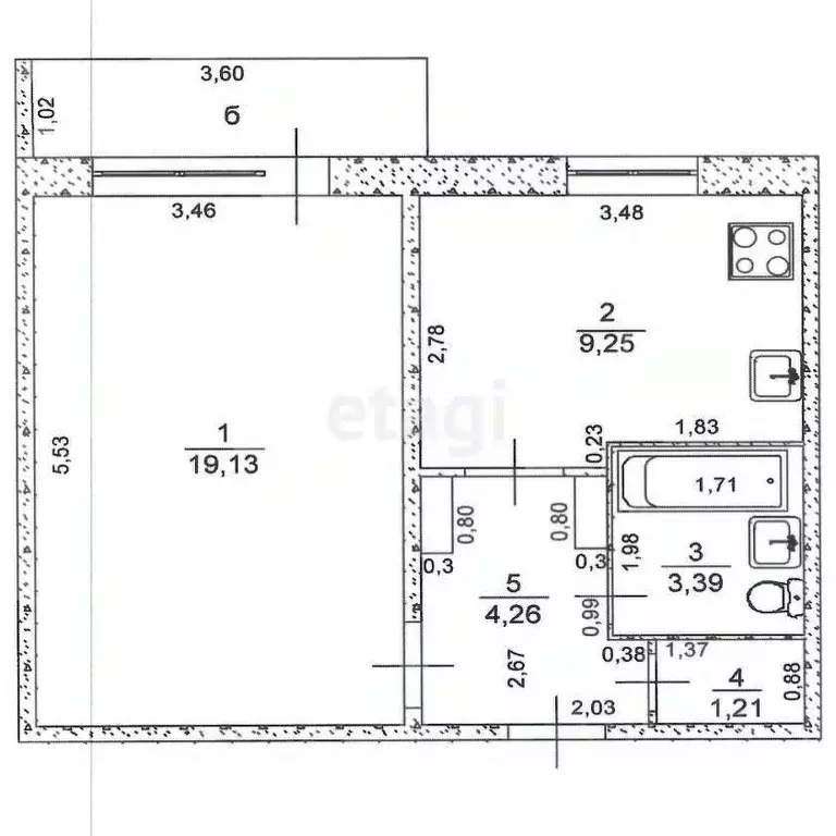 1-к кв. Ульяновская область, Ульяновск просп. Созидателей, 16 (37.2 м) - Фото 1