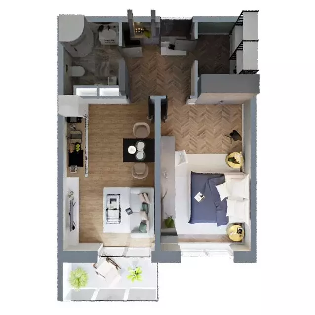 1-комнатная квартира: Калуга, улица Пухова, 58 (50.34 м) - Фото 2