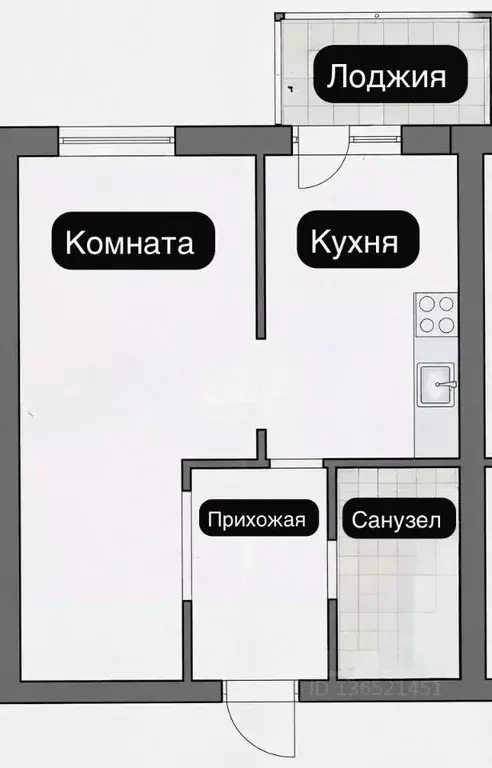 1-к кв. Башкортостан, Уфа ул. Мечтателей, 6 (34.2 м) - Фото 2