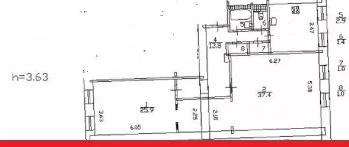 2-к кв. Санкт-Петербург Социалистическая ул., 20 (96.0 м) - Фото 1