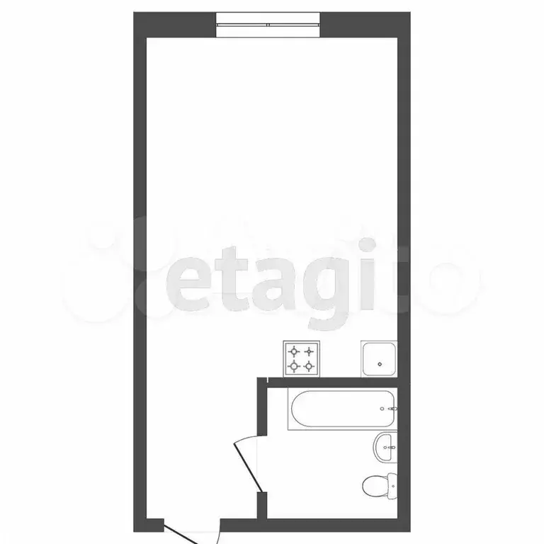 Квартира-студия, 28,6 м, 6/13 эт. - Фото 0