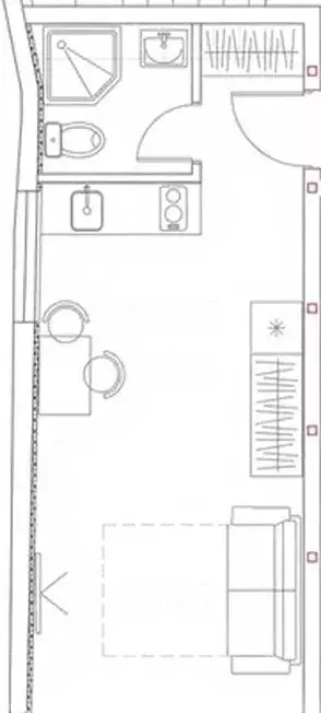 Студия Крым, Симферополь ул. Чонгарская, 11 (24.3 м) - Фото 2