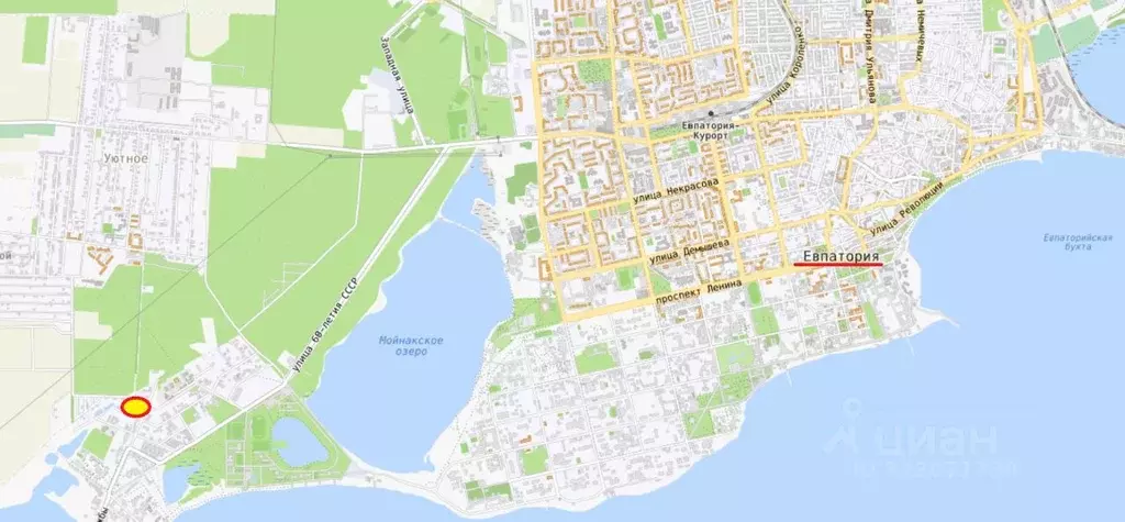 Участок в Крым, Евпатория городской округ, Заозерное пгт ул. ... - Фото 2
