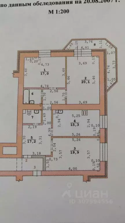 3-к кв. Свердловская область, Екатеринбург ул. 8 Марта, 173 (95.8 м) - Фото 1