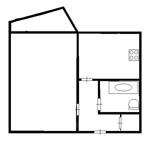 1-к кв. Омская область, Омск ул. Ватутина, 13 (36.8 м) - Фото 2