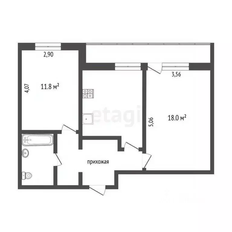 2-к кв. Вологодская область, Вологда Планерная ул., 18 (49.4 м) - Фото 1