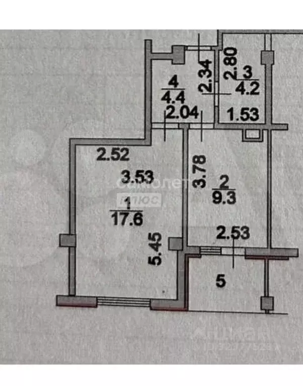 1-к кв. Курская область, Курск ул. Красной Армии, 59 (35.5 м) - Фото 2