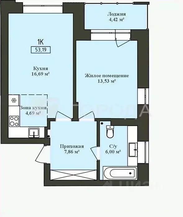 1-к кв. Новосибирская область, Новосибирск Сухарная ул., 105/1 (48.7 ... - Фото 2