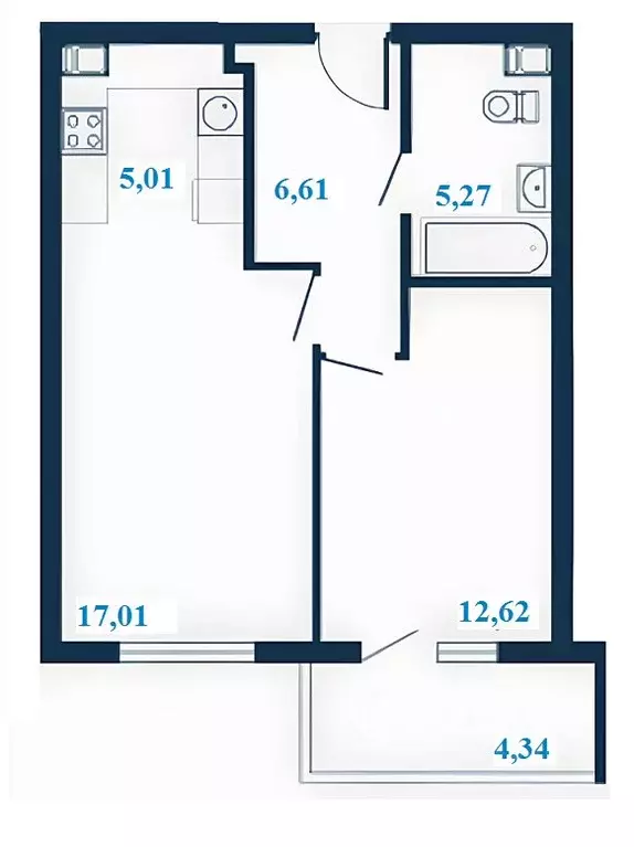 2-к кв. Волгоградская область, Волгоград ул. Клары Цеткин, 1А (48.69 ... - Фото 1