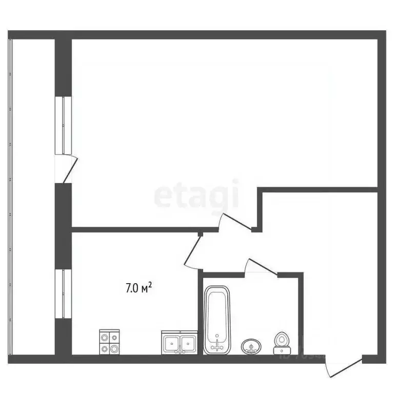 1-к кв. Свердловская область, Талица пос. Маян, ул. Санаторная, 1 ... - Фото 2