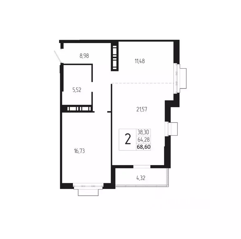 2-к кв. Волгоградская область, Волгоград бул. 30-летия Победы, 30 ... - Фото 0