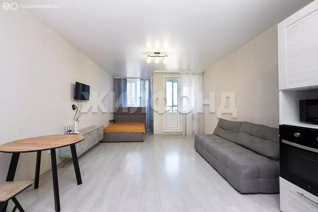 Квартира-студия: Новосибирск, Кавалерийская улица, 3/1 (39.4 м) - Фото 1