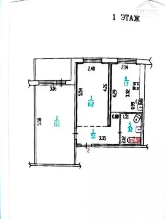 2-к кв. Алтайский край, Барнаул ул. Антона Петрова, 256 (43.6 м) - Фото 2