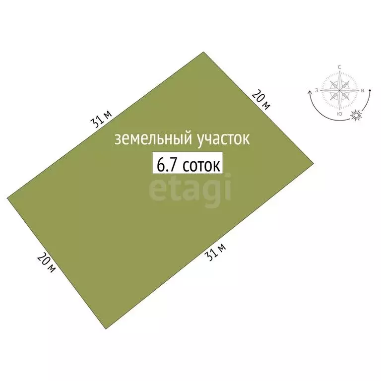 Участок в Новосибирск, Дзержинский район (6.7 м) - Фото 0