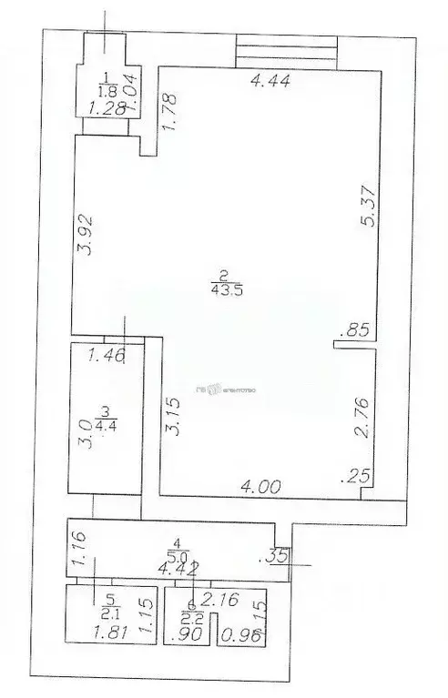 Офис в Татарстан, Казань Гвардейская ул., 16 (59 м) - Фото 2