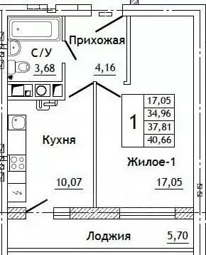 1-к кв. Смоленская область, Смоленский муниципальный округ, д. ... - Фото 0