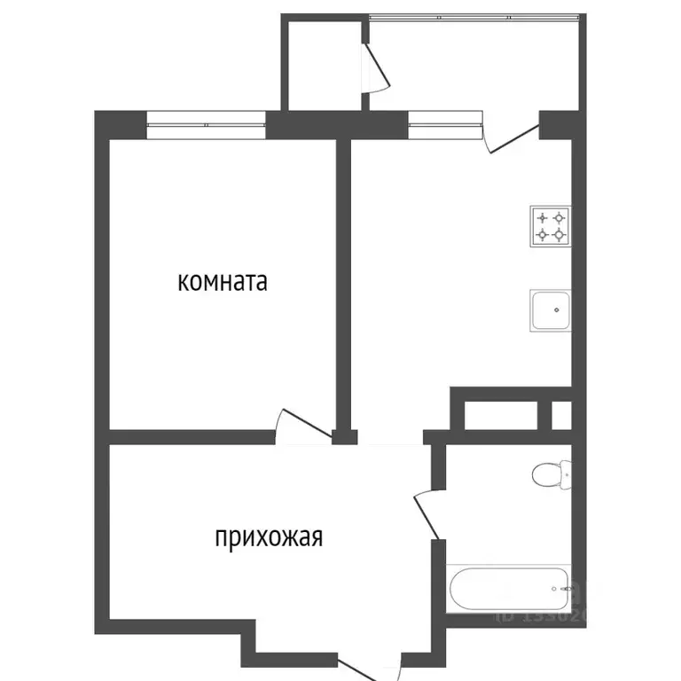 1-к кв. Ханты-Мансийский АО, Сургут ул. Семена Билецкого, 7 (38.4 м) - Фото 1